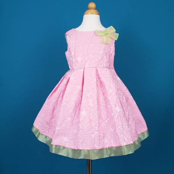 🆕️🎈😊  LITTLE ANGELS by US Angels Brocade Dress // (CHILD) // (NWT) - Picture 5 of 5